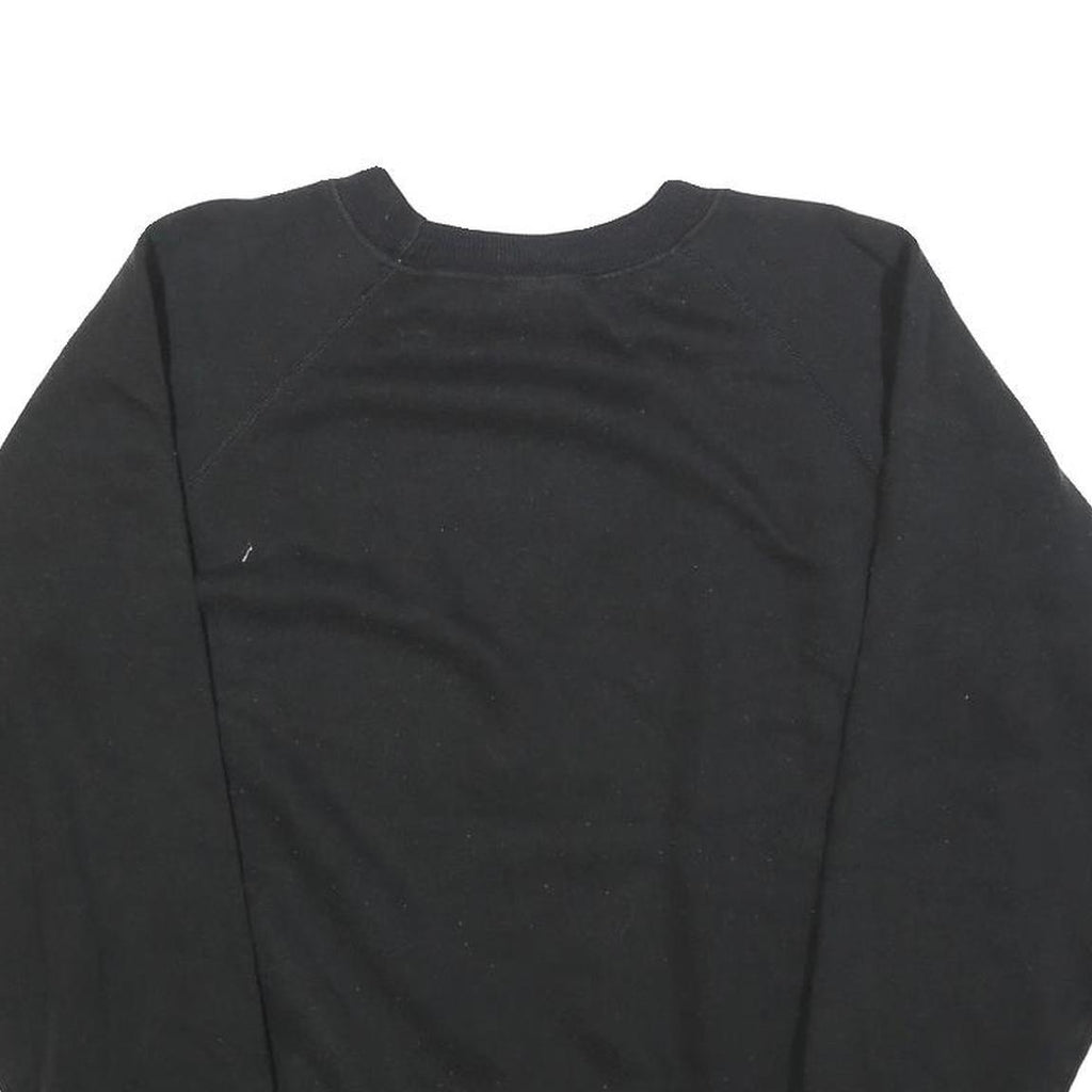 HANES Womens Black Texas Sweatshirt Crew Neck L Cotton Blend Pullover Casual