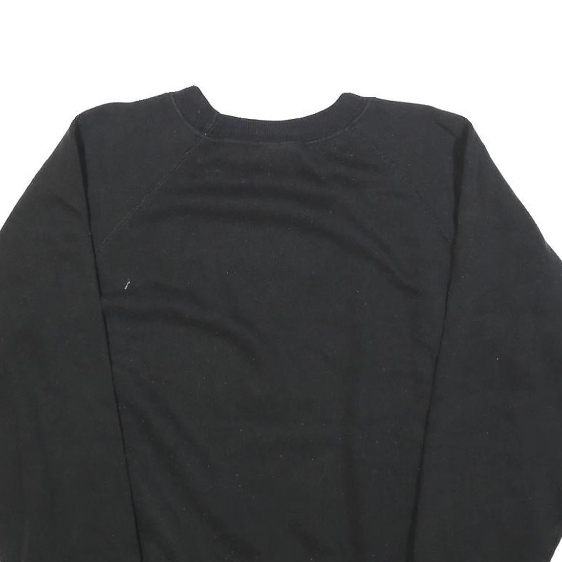HANES Womens Black Texas Sweatshirt Crew Neck L Cotton Blend Pullover Casual