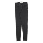 LEVI'S Womens Black Slim Skinny Denim Dark W27 L30 Cotton Blend Zip Jeans