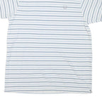 CHAPS RALPH LAUREN Mens White & Blue Striped Classic T-Shirt XL Short Sleeve