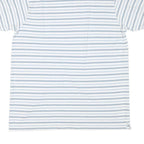 CHAPS RALPH LAUREN Mens White & Blue Striped Classic T-Shirt XL Short Sleeve
