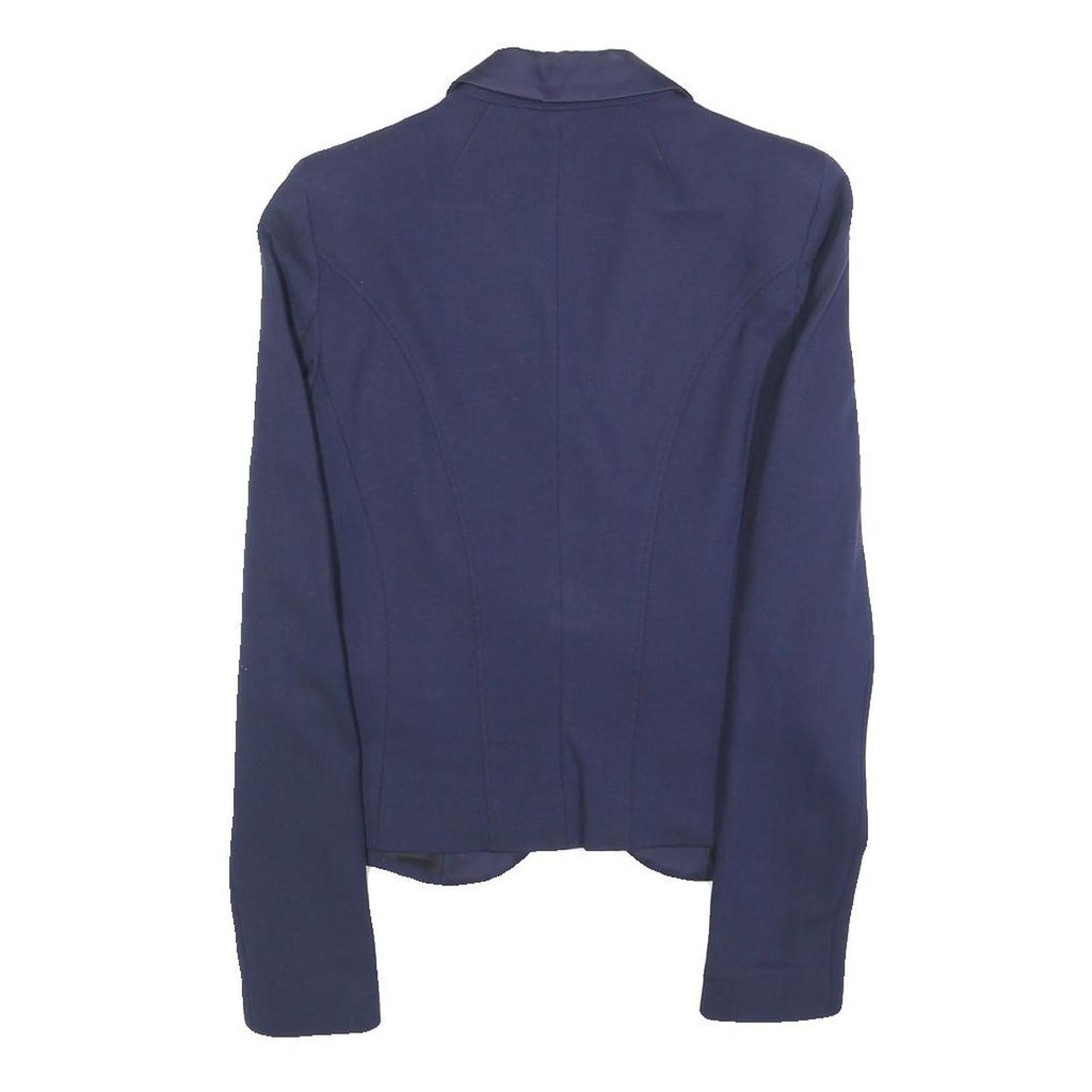 LUI JO Womens Blue Jacket XS Polyester Tailored Button Plain Elegant Stylish