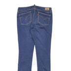 LEVI'S Womens Slim Blue Denim Jeans W31 L31 Stretch Cotton Blend Zip