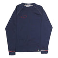 FILA Mens Navy Blue Crew Neck M Cotton Logo Sweatshirt