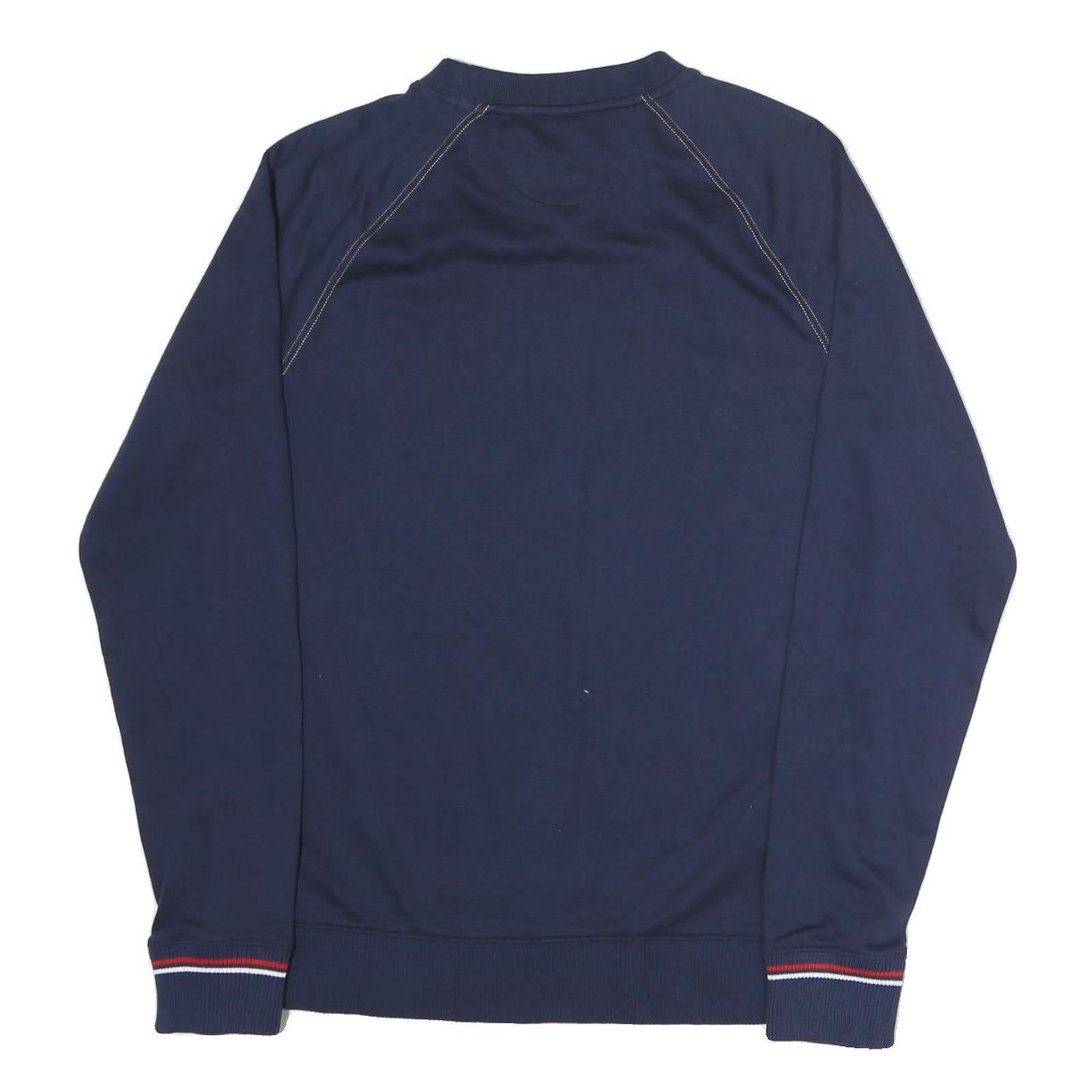 FILA Mens Navy Blue Crew Neck M Cotton Logo Sweatshirt