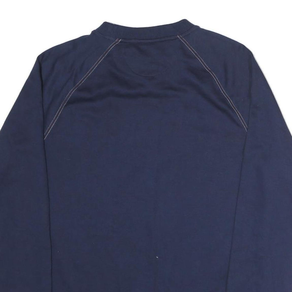 FILA Mens Navy Blue Crew Neck M Cotton Logo Sweatshirt