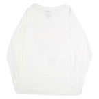 THIRTY SINGLE Mens White Los Angeles Basketball Graphic Long Sleeve Crew Neck XL