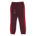 ADIDAS Yeezy Calabasas Mens Joggers Maroon & Red Slim XS W28 L28 Logo Print