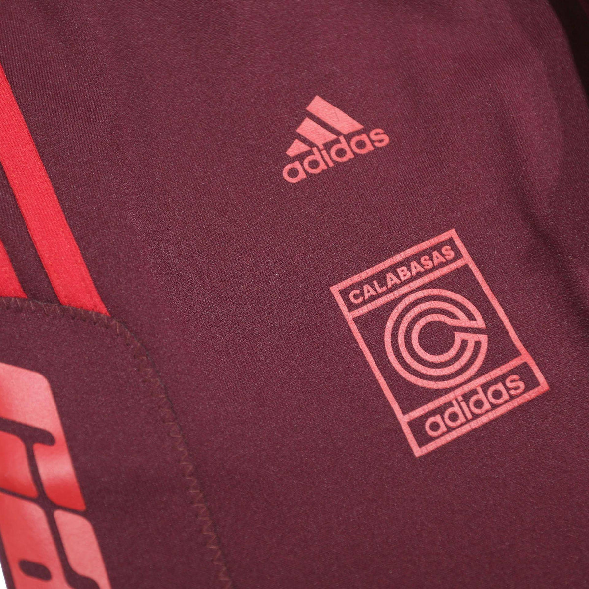 ADIDAS Yeezy Calabasas Mens Joggers Maroon & Red Slim XS W28 L28 Logo Print