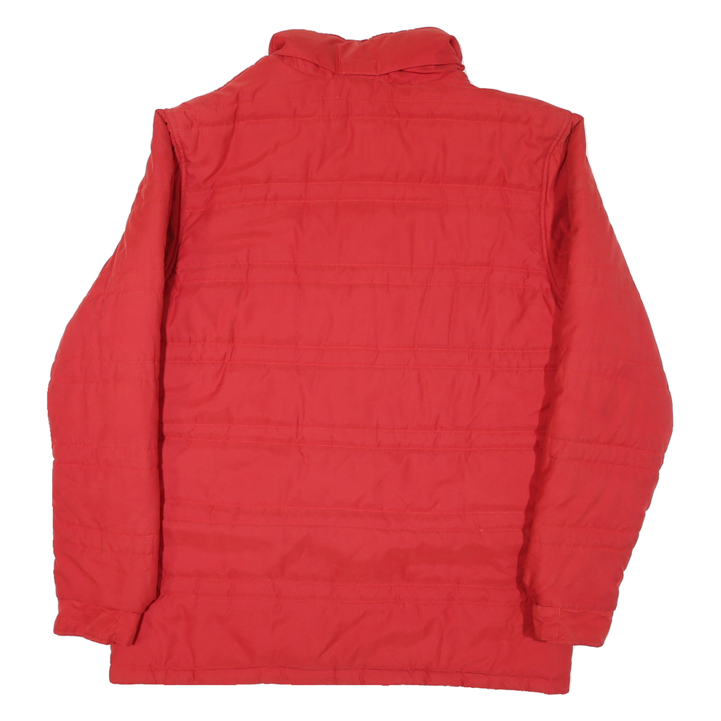 ADIDAS Mens Red Davenport University Soccer Zip Jacket L Polyester Blend Plain