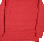 ADIDAS Mens Red Davenport University Soccer Zip Jacket L Polyester Blend Plain