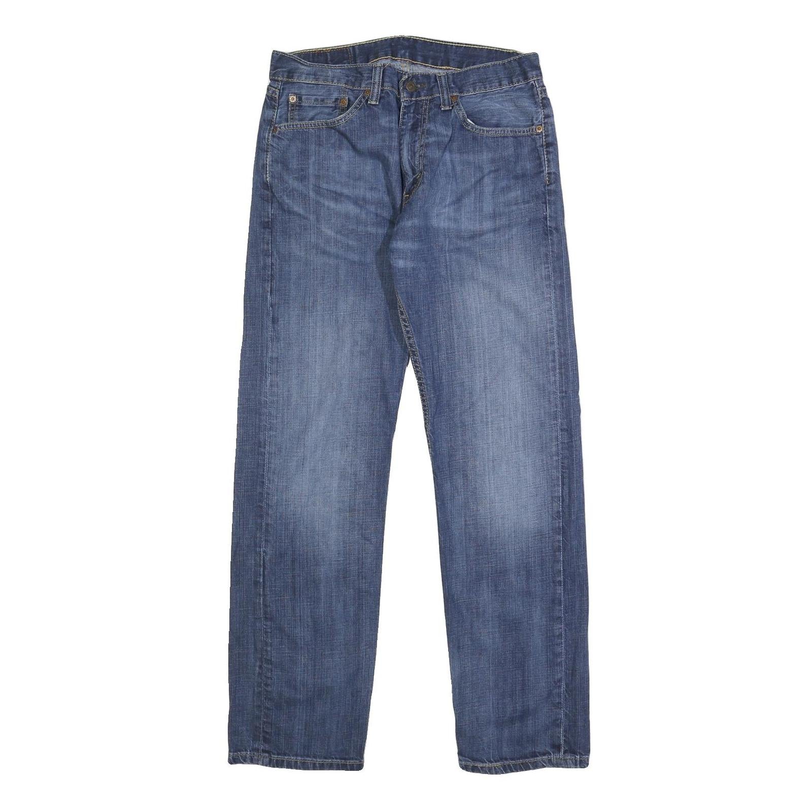 LEVI'S 505 Mens Jeans Blue Regular Straight Denim Medium W32 L32 Classic Zip