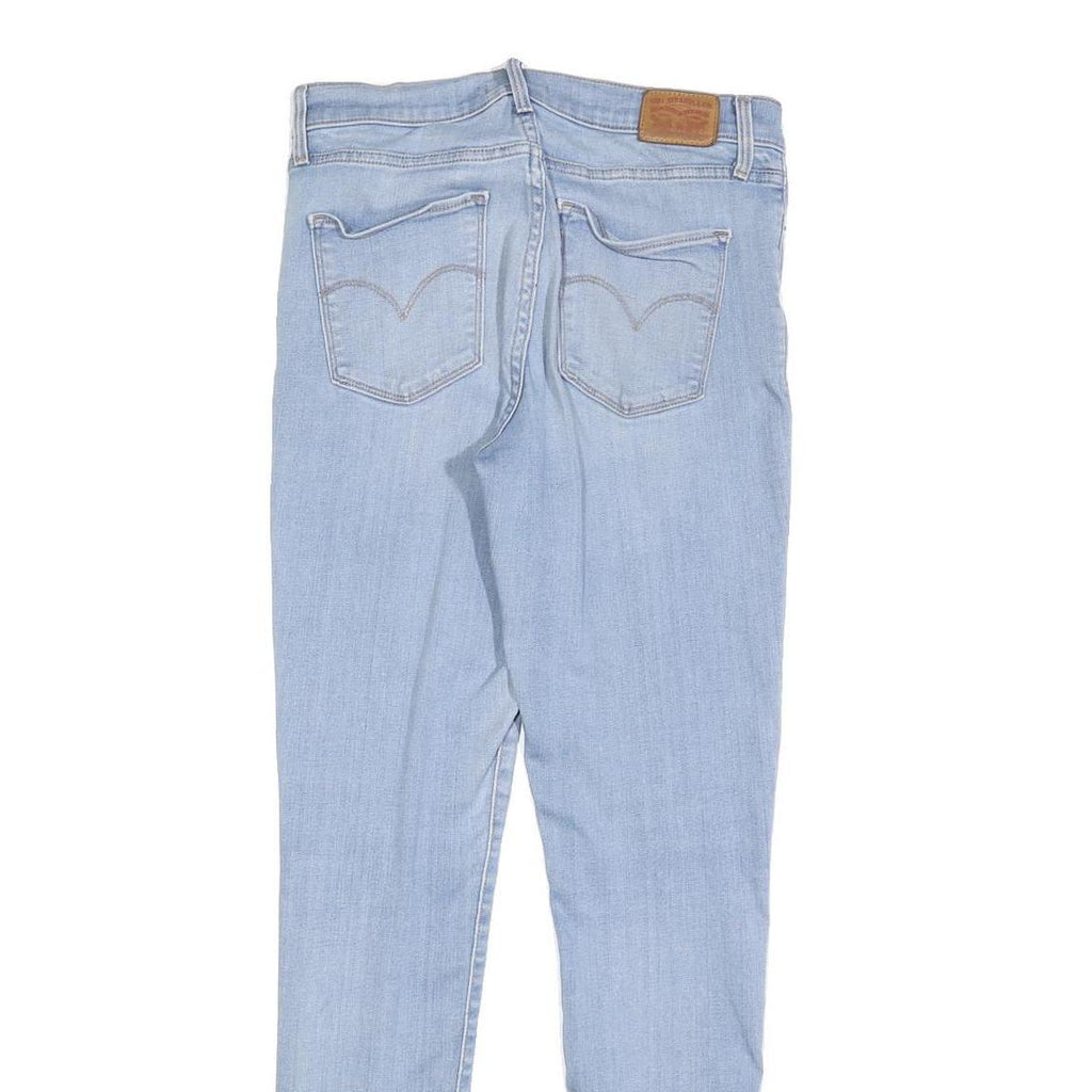 LEVI'S 311 Womens Jeans Light Blue Slim Skinny Denim W29 L32 Distressed Zip