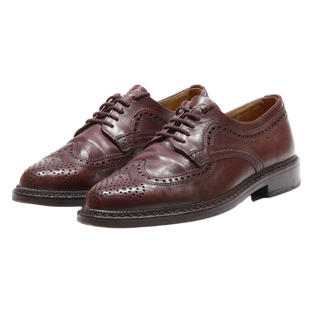 LLOYD Brogue Shoes Maroon Leather Mens UK 7