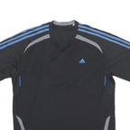 ADIDAS Mens Black Blue Graphic T-Shirt M Short Sleeve Crew Neck Sportswear