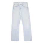 LEVI'S 501 Mens Jeans Blue Regular Straight Denim Light W30 L32 Classic Fit