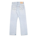 LEVI'S 501 Mens Jeans Blue Regular Straight Denim Light W30 L32 Classic Fit