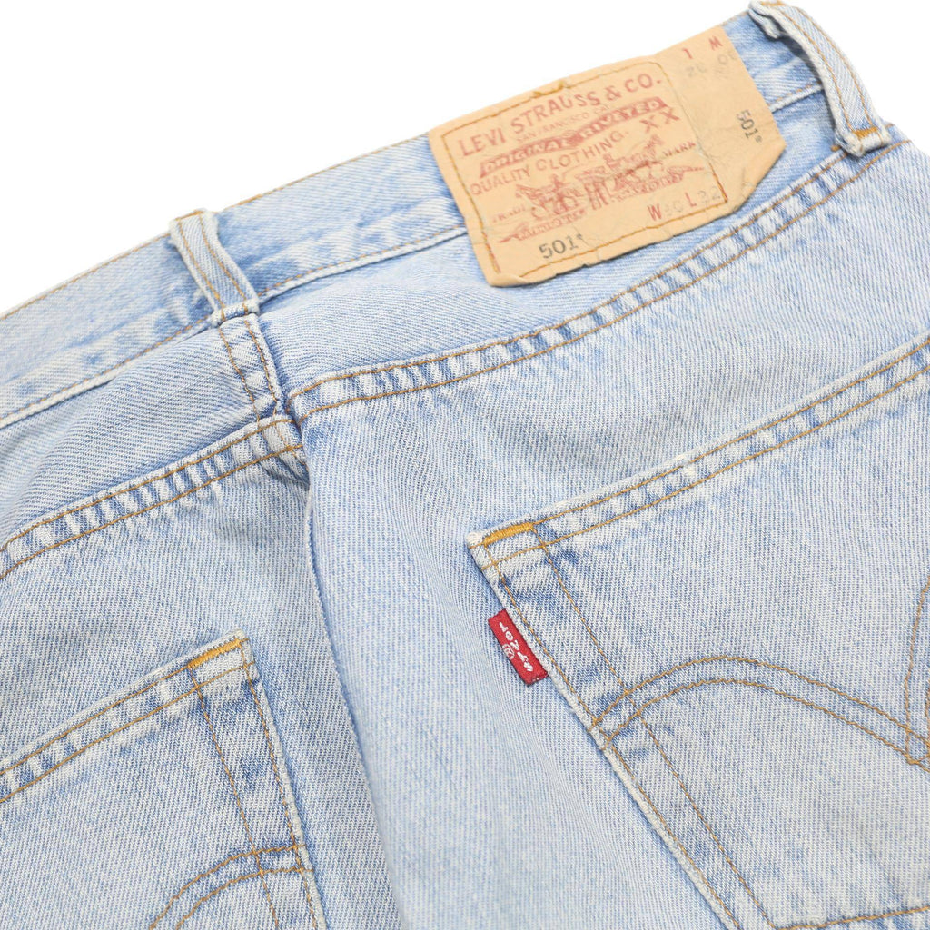 LEVI'S 501 Mens Jeans Blue Regular Straight Denim Light W30 L32 Classic Fit