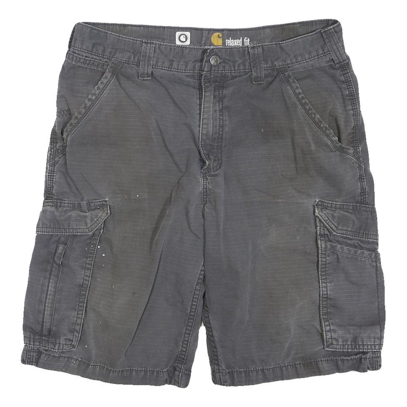 CARHARTT Mens Shorts Black Relaxed Fit Cargo M W33 Durable Workwear