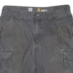 CARHARTT Mens Shorts Black Relaxed Fit Cargo M W33 Durable Workwear