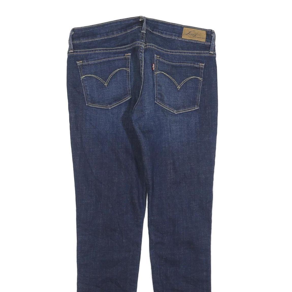 LEVI'S Womens Jeans Blue Slim Skinny Denim Medium W30 L27 Classic Zip