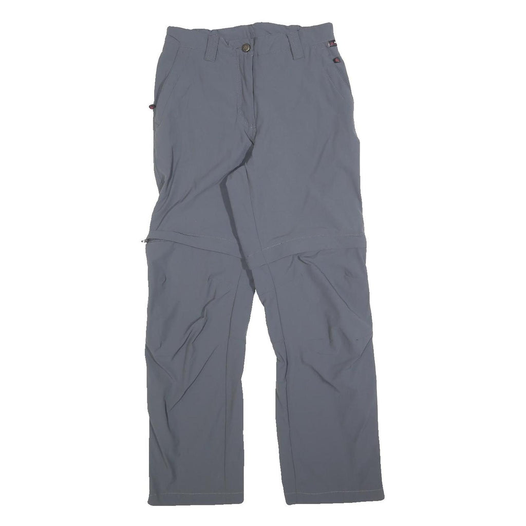 MAIER Womens Polyester Blend Blue Regular Zip Convertible Trousers W26 L28