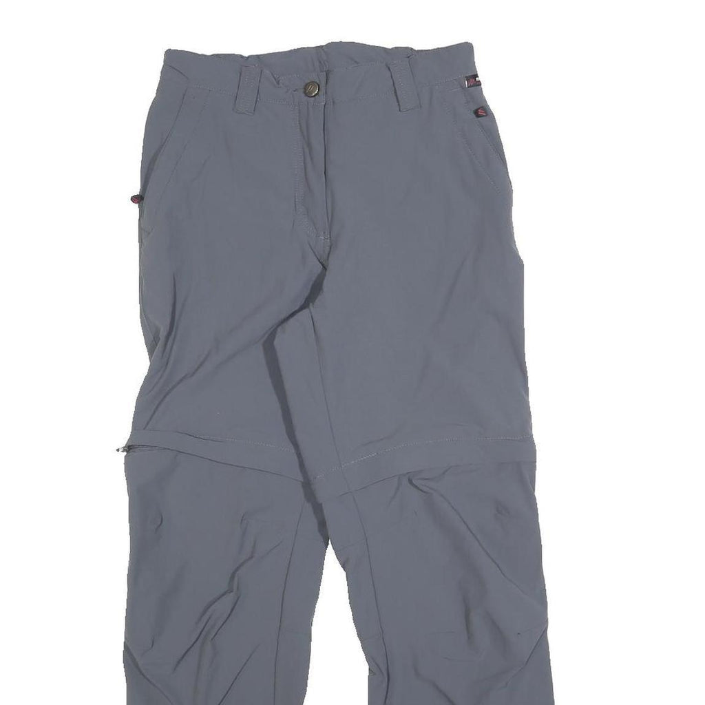 MAIER Womens Polyester Blend Blue Regular Zip Convertible Trousers W26 L28