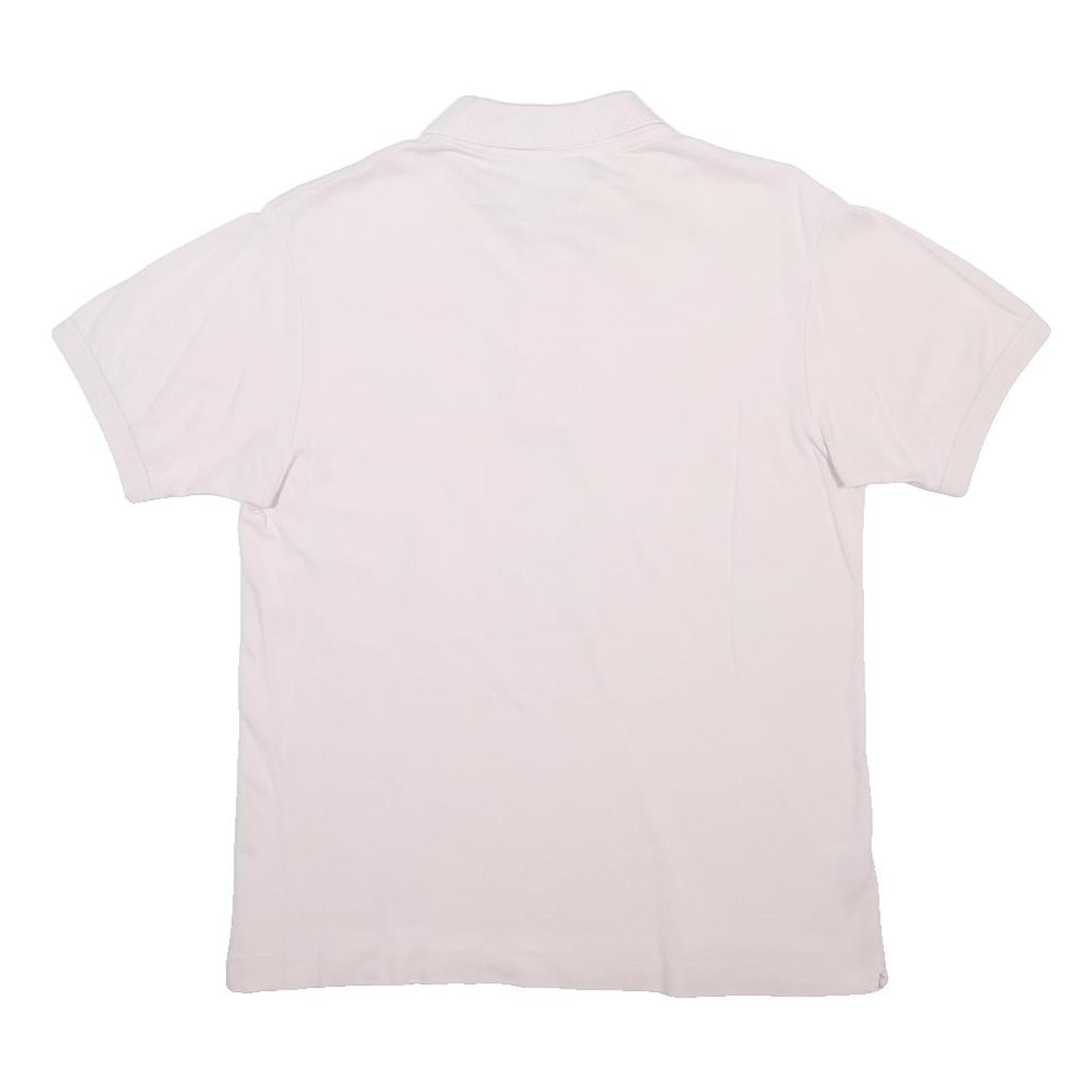 LACOSTE Mens White Short Sleeve Plain S Cotton Polo Shirt Classic Fit