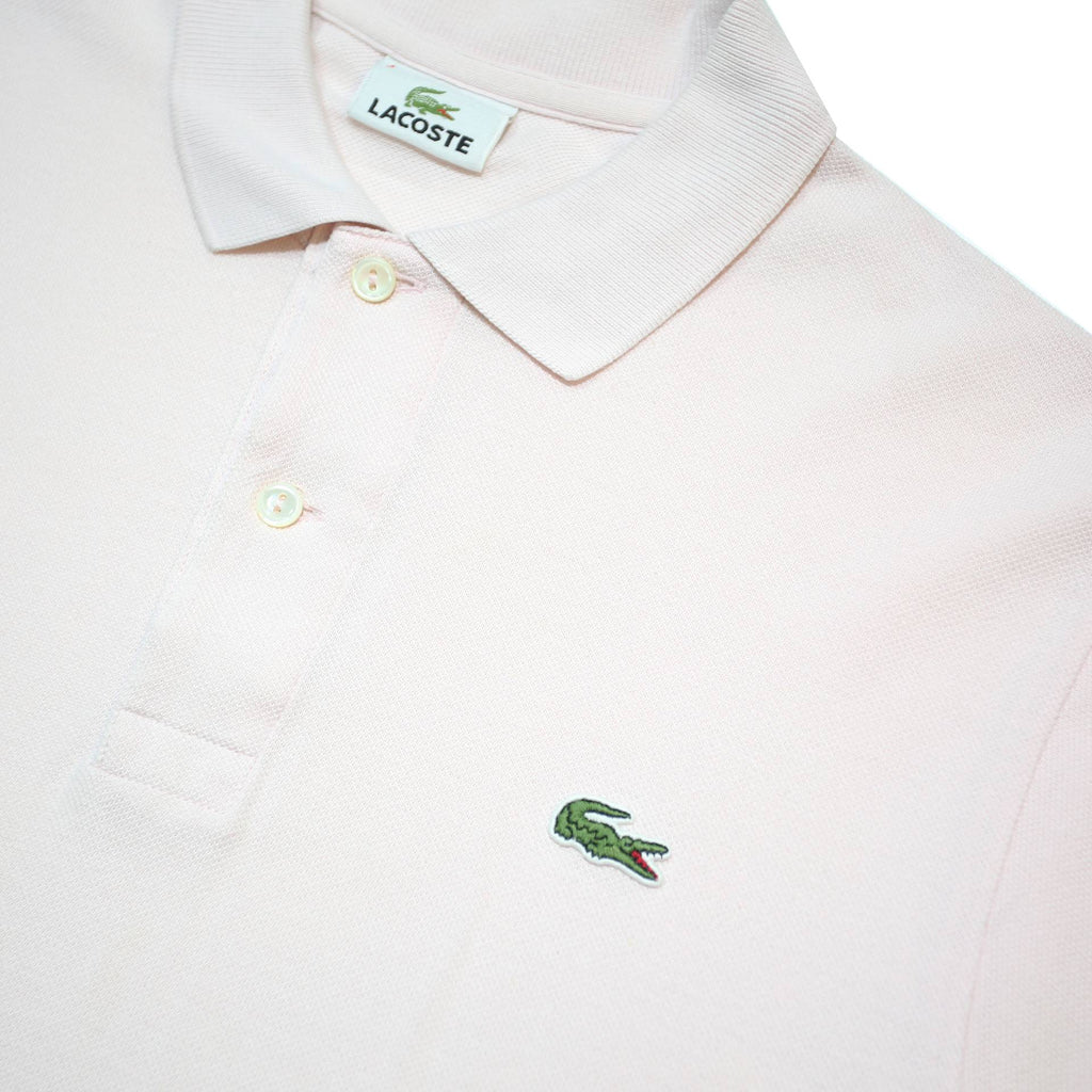 LACOSTE Mens White Short Sleeve Plain S Cotton Polo Shirt Classic Fit