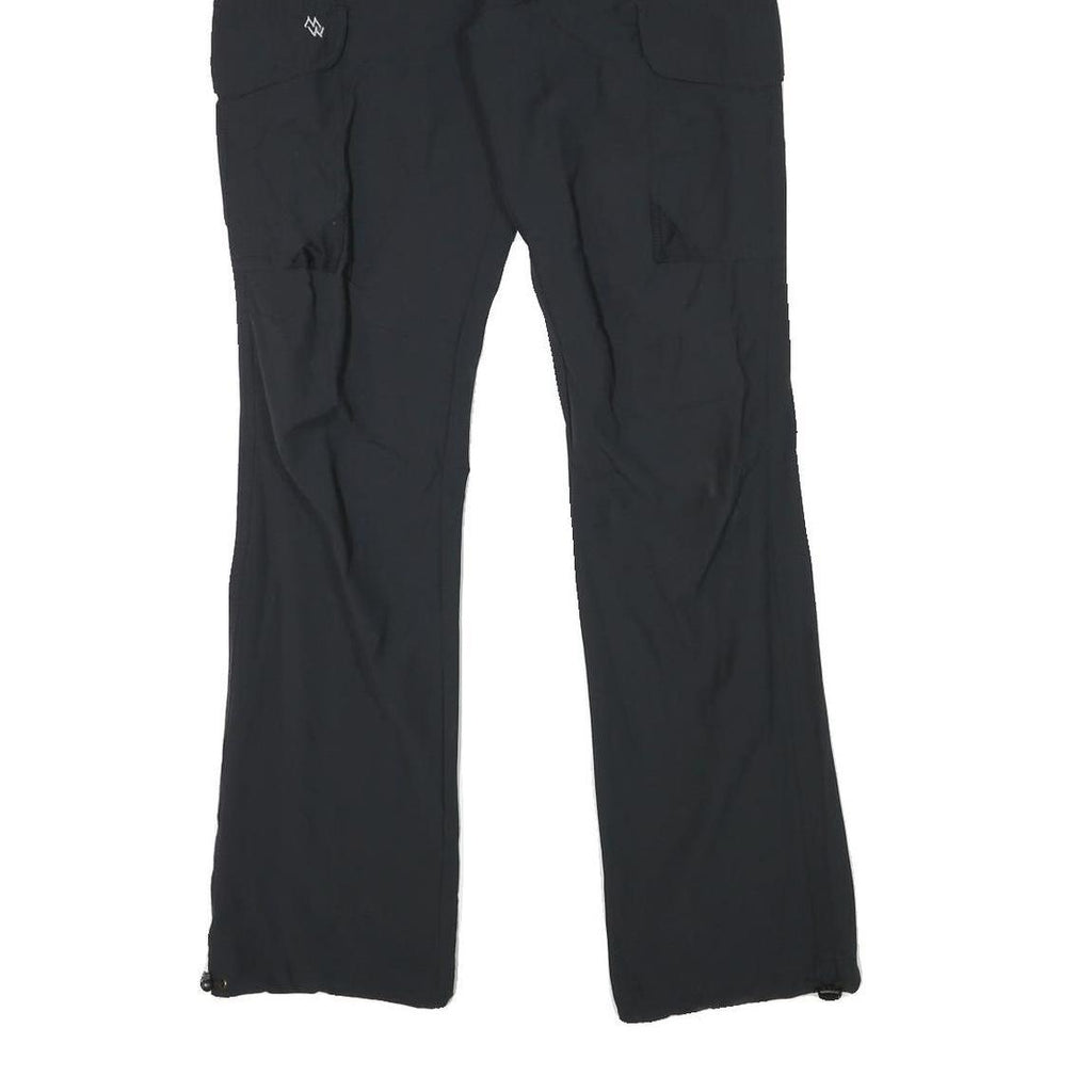 WINDY AND MAUD Mens Polyester Blend Black Slim Straight Trousers W32 L32