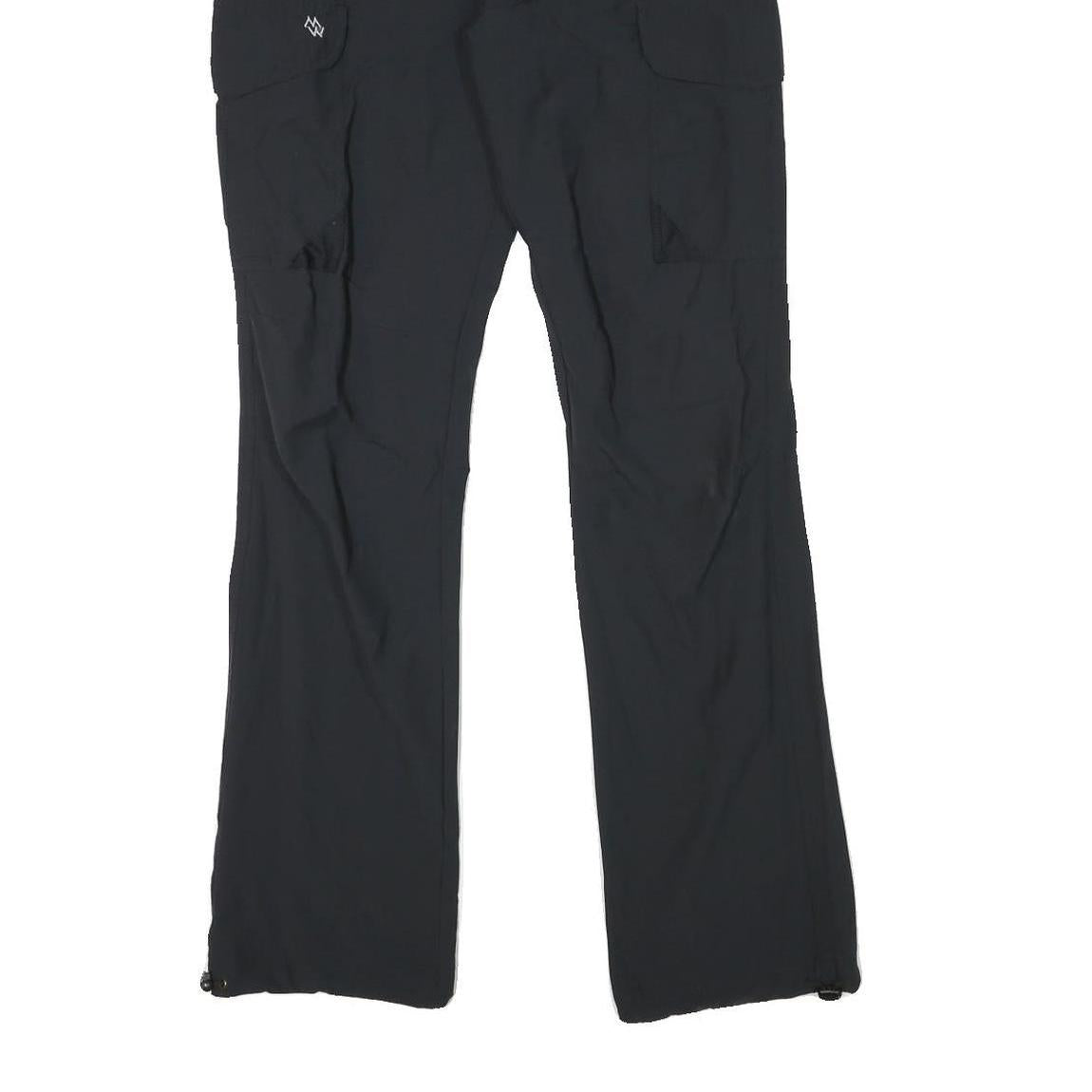 WINDY AND MAUD Mens Polyester Blend Black Slim Straight Trousers W32 L32