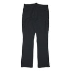 WINDY AND MAUD Mens Polyester Blend Black Slim Straight Trousers W32 L32