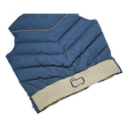 WOOLRICH Womens Blue Cotton Blend Button Jacket L Woven Puffer Vest