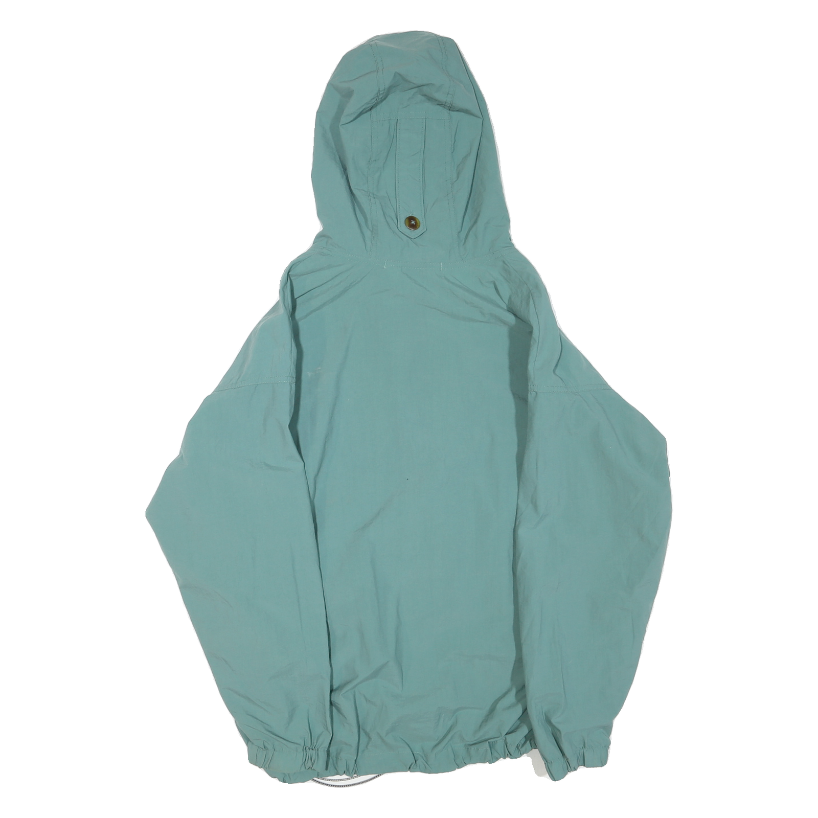 COLUMBIA Womens Blue Green Outdoor Jacket M Polyester Blend Hooded Zip Relaxed