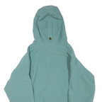 COLUMBIA Womens Blue Green Outdoor Jacket M Polyester Blend Hooded Zip Relaxed
