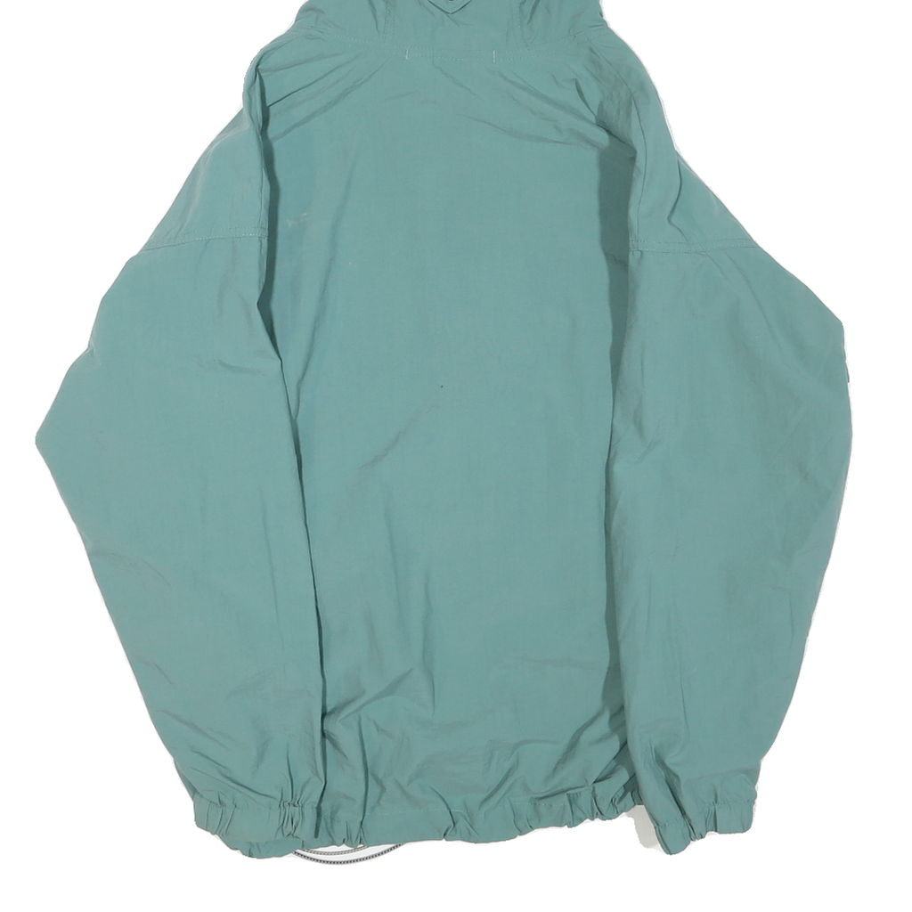 COLUMBIA Womens Blue Green Outdoor Jacket M Polyester Blend Hooded Zip Relaxed