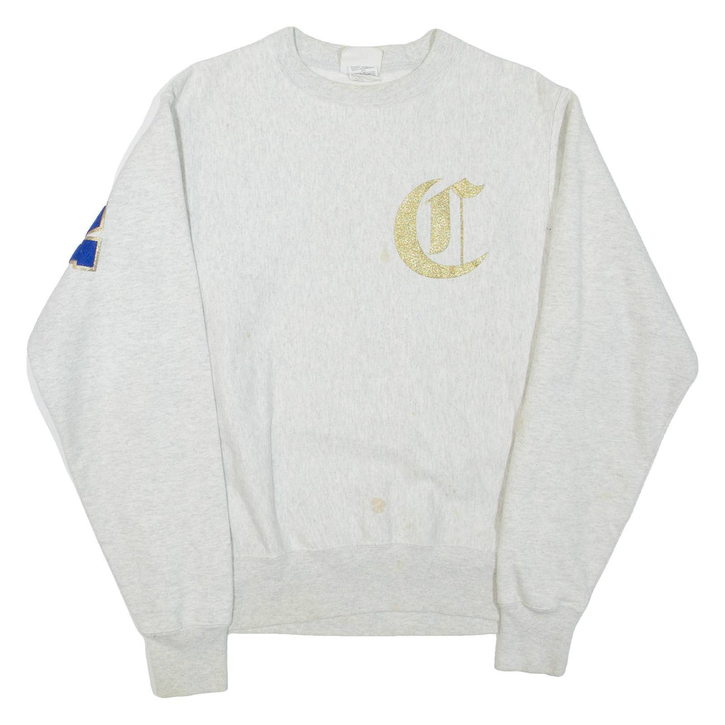 CHAMPION REVERSE WEAVE Mens Sweatshirt Grey Crew Neck S