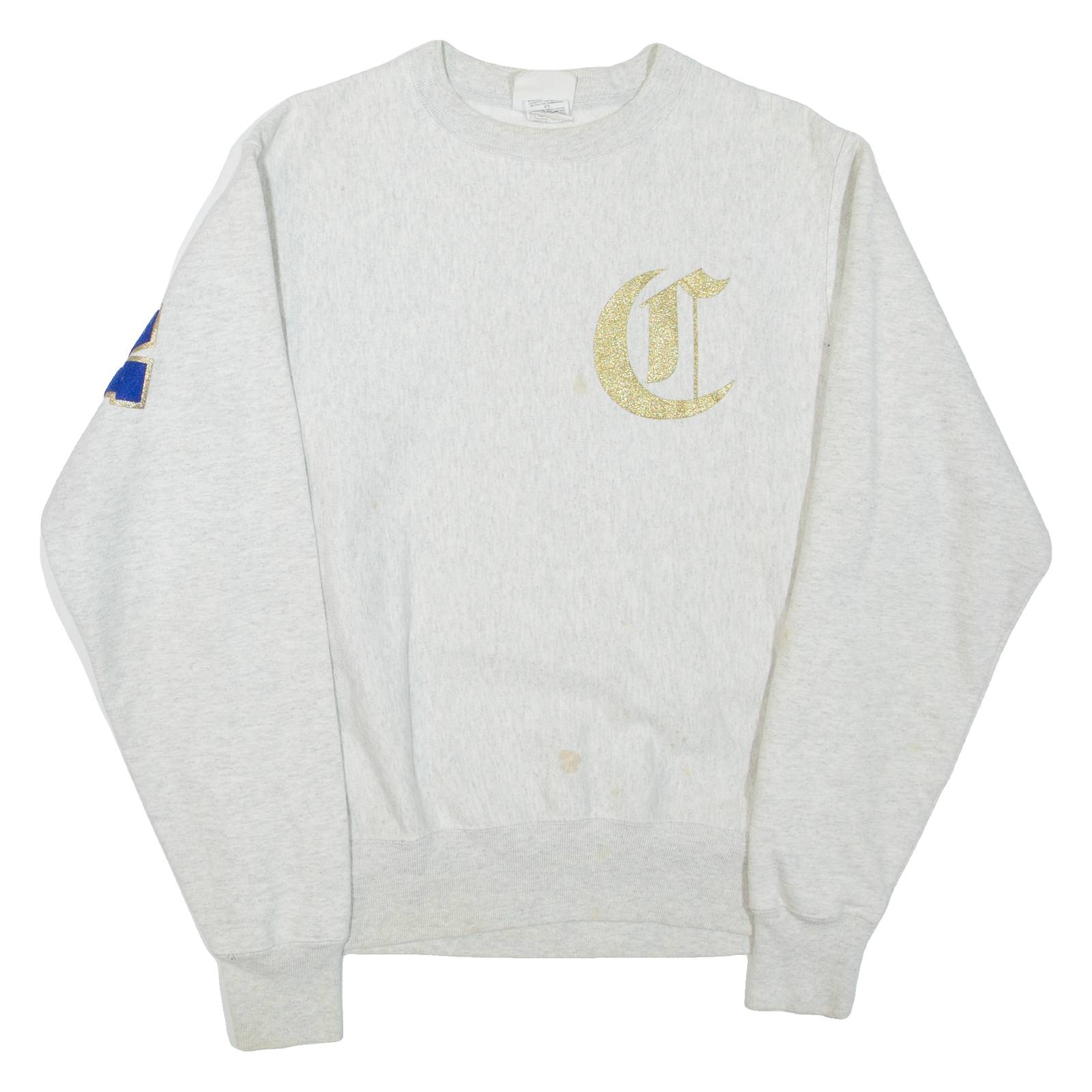 CHAMPION REVERSE WEAVE Mens Sweatshirt Grey Crew Neck S