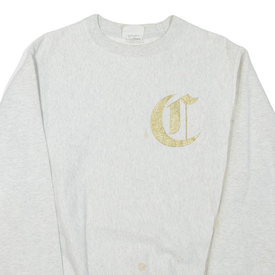 CHAMPION REVERSE WEAVE Mens Sweatshirt Grey Crew Neck S