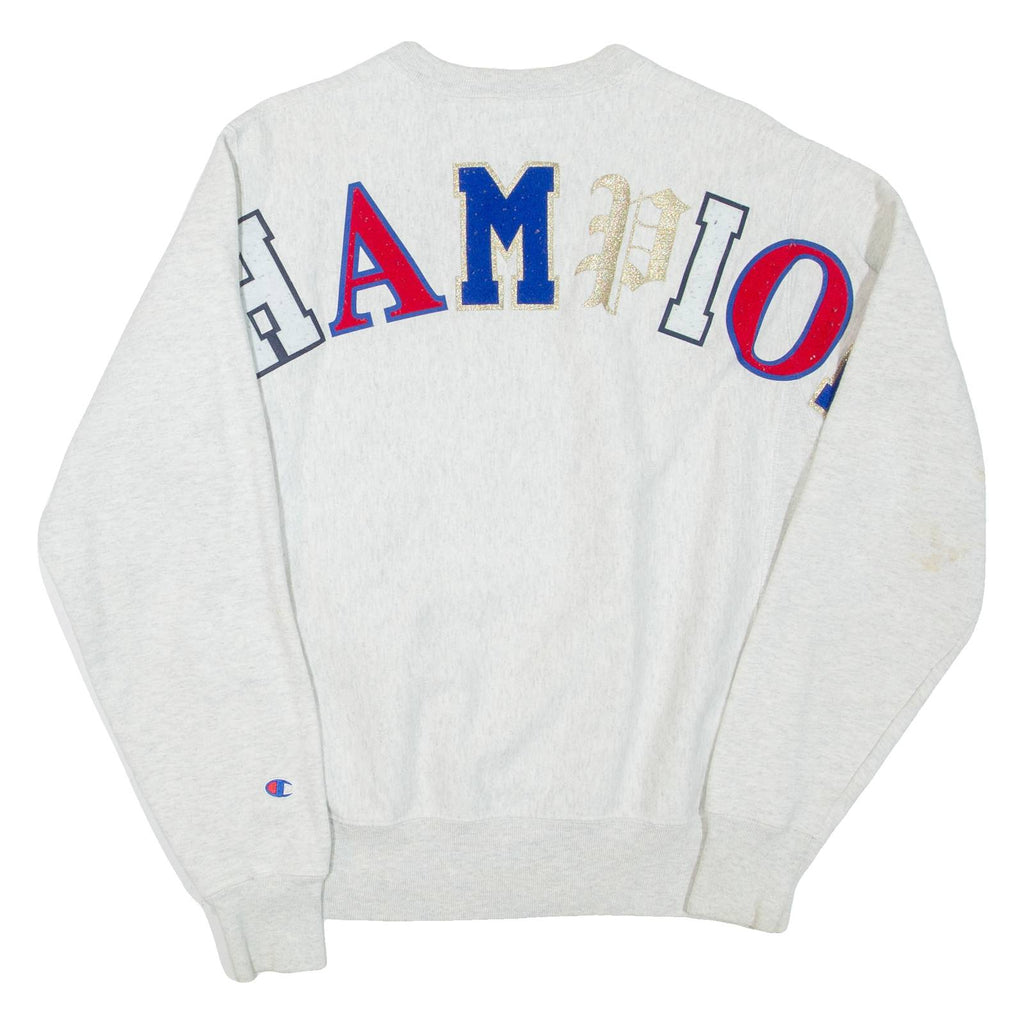 CHAMPION REVERSE WEAVE Mens Sweatshirt Grey Crew Neck S