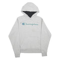 CHAMPION Mens Grey Pullover Hoodie S Cotton Blend Casual Sportswear
