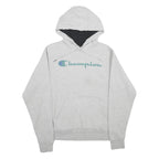 CHAMPION Mens Grey Pullover Hoodie S Cotton Blend Casual Sportswear