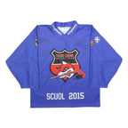 OCHSNER HOCKEY Mens Blue Troischene Hockey Club XS Long Sleeve V-Neck Graphic