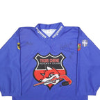 OCHSNER HOCKEY Mens Blue Troischene Hockey Club XS Long Sleeve V-Neck Graphic