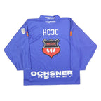 OCHSNER HOCKEY Mens Blue Troischene Hockey Club XS Long Sleeve V-Neck Graphic