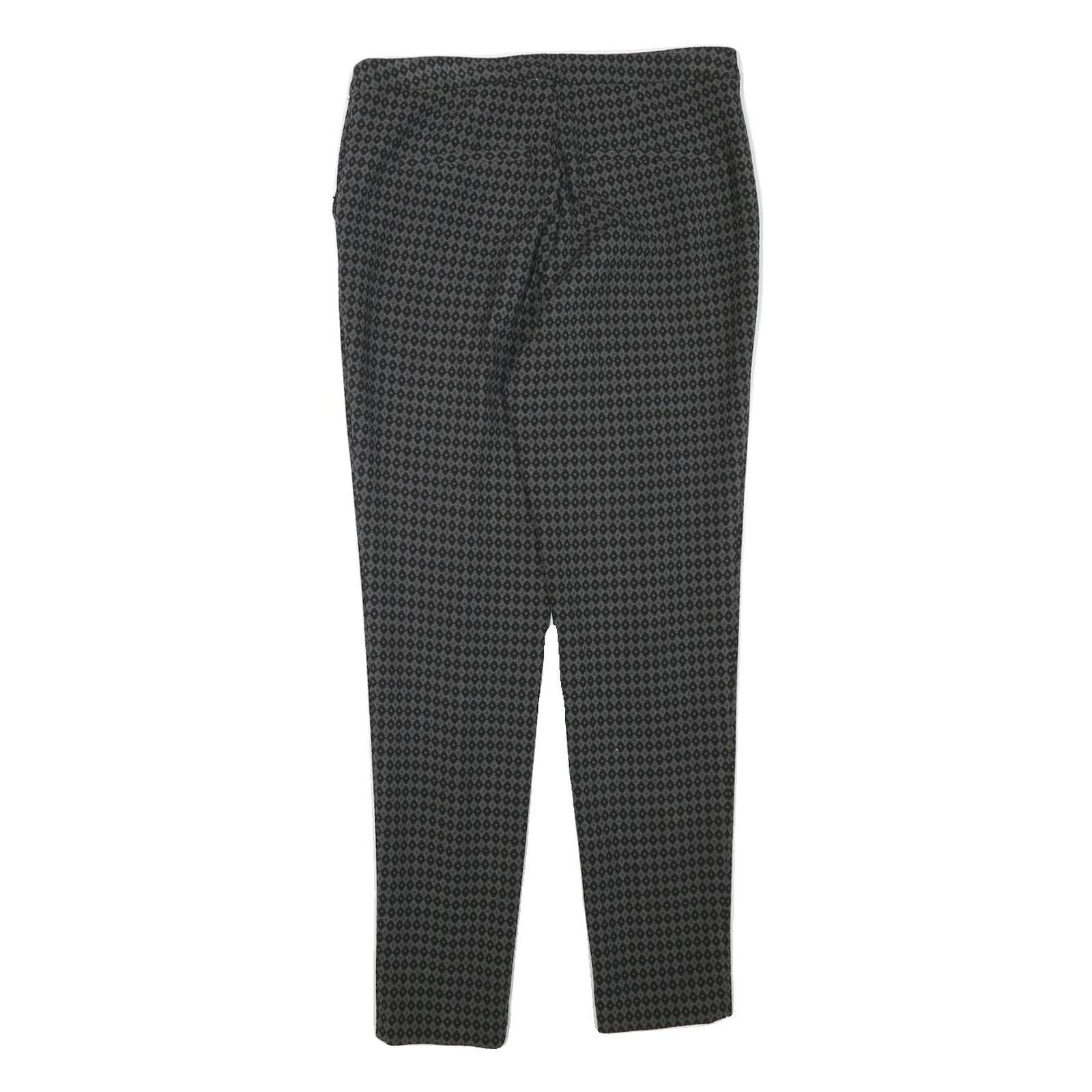 BOSS Womens Polyester Blend Black Slim Tapered Trousers W29 L28 Smart Workwear