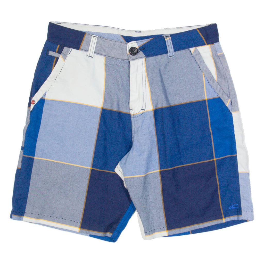 O'NEILL Mens Chino Shorts Blue Check S W28