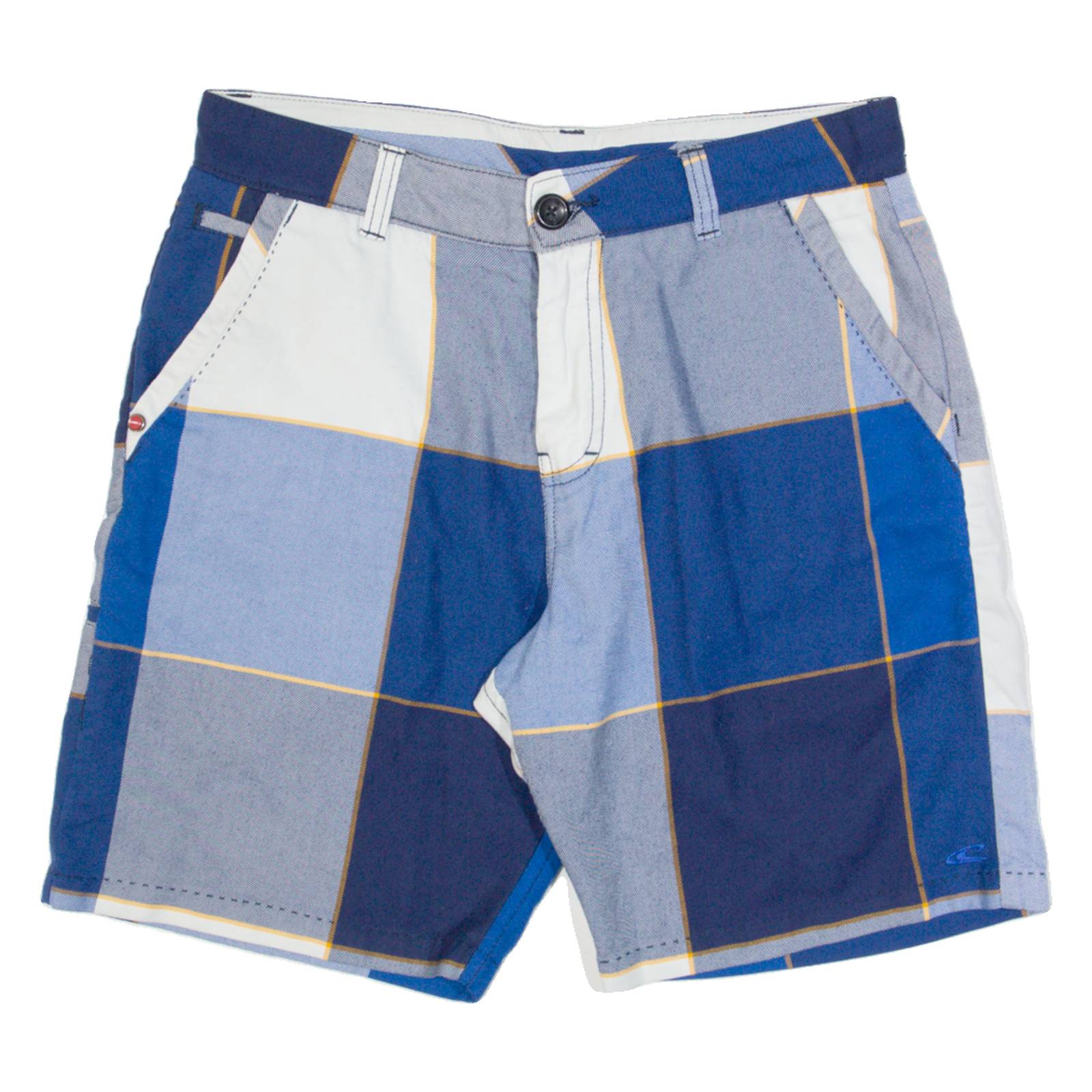 O'NEILL Mens Chino Shorts Blue Check S W28
