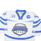 Mens White Blue Ochsner Hockey Academy Graphic T-Shirt XL Long Sleeve V-Neck