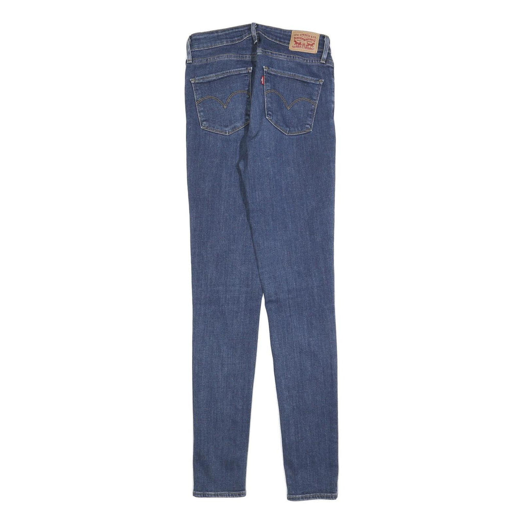 LEVI'S 721 Womens Jeans Blue Slim Skinny Denim Medium W27 L32 Stylish Fit